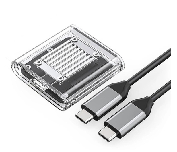 Orico M.2 NVME USB-C 3.2 - przezroczysta ORICO-TC20-M2-10G-GY-BP-HU - 1343399 - zdjęcie